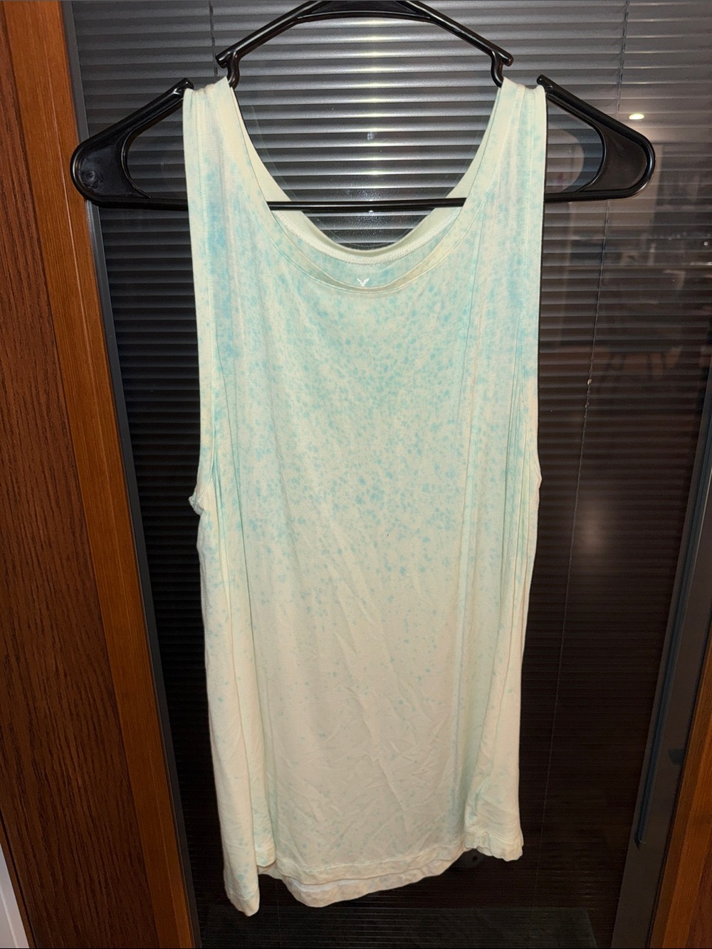 American Eagle Outfitters Light Mint Speckled Tank Top - Women